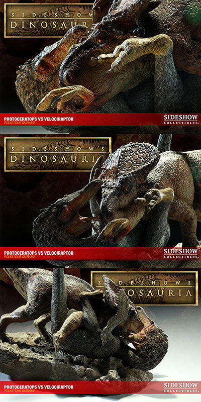 Dinosauria - Versus Diorama Statue: Protoceratops VS Velociraptor