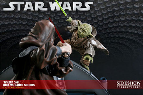 Star Wars VS. Diorama Series - Yoda VS Darth Sidious (Senate Duel)