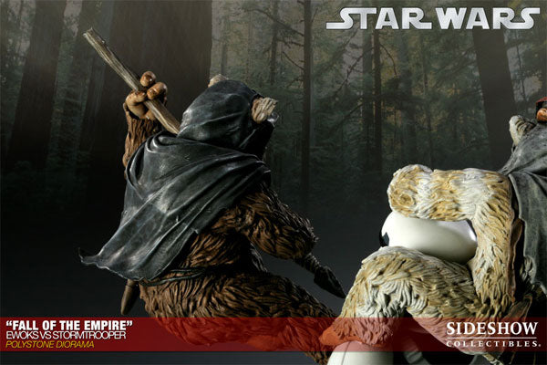 Star Wars VS. Diorama Series - Ewoks VS Stormtrooper (Fall Of The Empire)