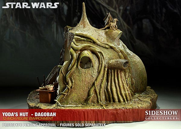 Star Wars 1/6 Scale Figure - Environments Of Star Wars Yoda's Dagobah Hut