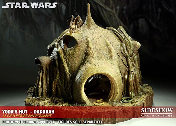 Star Wars 1/6 Scale Figure - Environments Of Star Wars Yoda's Dagobah Hut