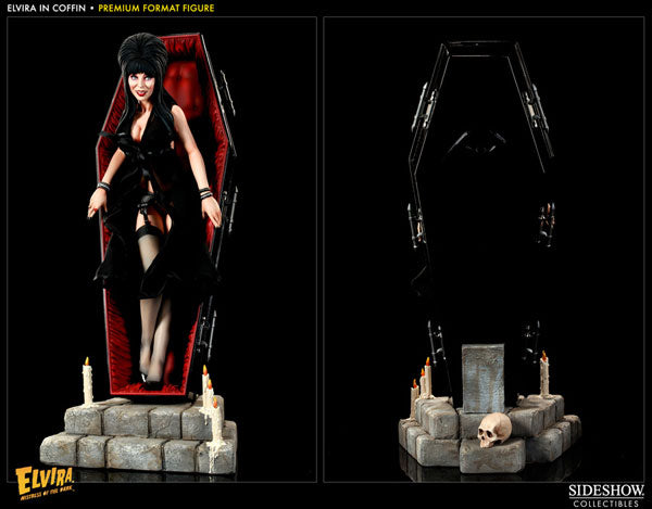 Elvira in Coffin プレミアムフィギュア Elvira Elvira in Coffin Premium Format™ Figure by Sideshow
