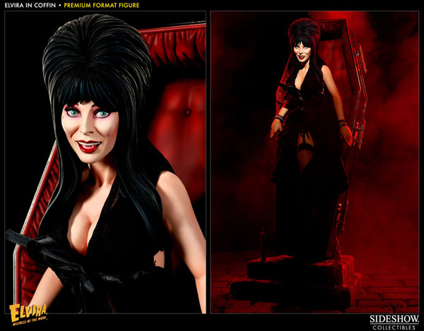 Elvira in Coffin プレミアムフィギュア Elvira Elvira in Coffin Premium Format™ Figure by Sideshow