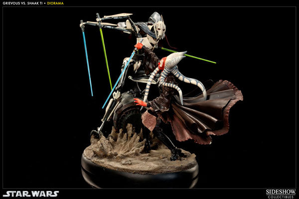 Star Wars Versus Diorama Statue Shakti VS General Grievous (Hunt for the Jedi)