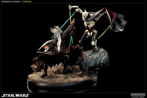 Star Wars Versus Diorama Statue Shakti VS General Grievous (Hunt for the Jedi)