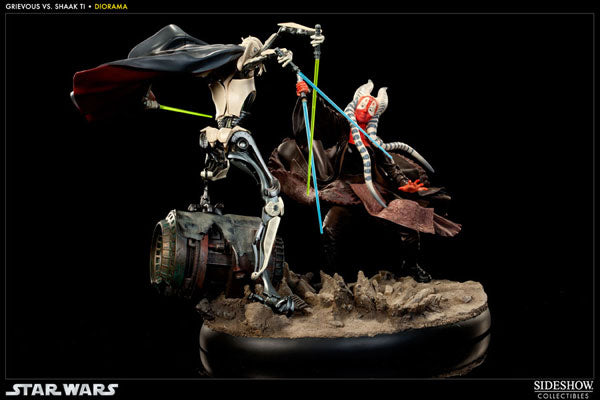 Star Wars Versus Diorama Statue Shakti VS General Grievous (Hunt for the Jedi)