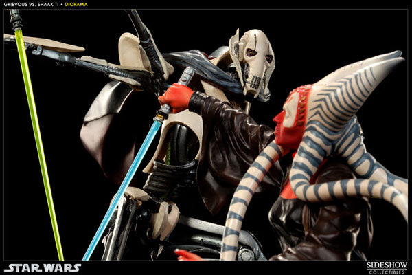 Star Wars Versus Diorama Statue Shakti VS General Grievous (Hunt for the Jedi)