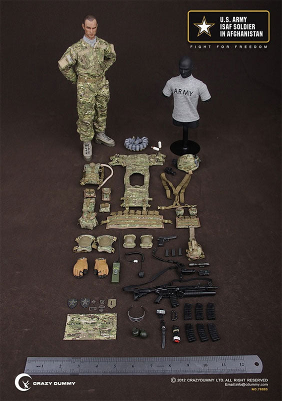 Action Figure 1/6 US Army ISAF Soldier in Afghanistan