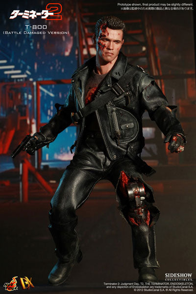 Movie Masterpiece DX - Terminator 2 1/6 Scale Figure T800 Battle 