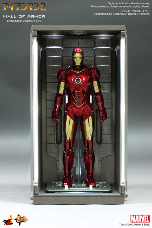 Movie Masterpiece 1/6 Scale Diorama: Iron Man 2 Hall Of Armor (w/7 Stickers)　