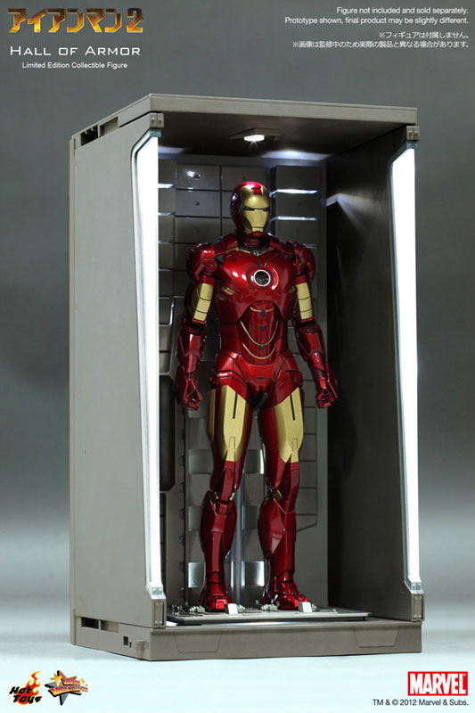 Movie Masterpiece 1/6 Scale Diorama: Iron Man 2 Hall Of Armor (w/7 Stickers)　