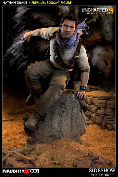Uncharted 3: Drake's Deception 1/4 Scale Premium Figure - Nathan Drake