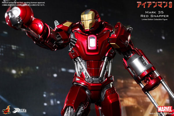 Power Pose Articulation Figure "Iron Man 3" Iron Man Mark 35 Red Snapper