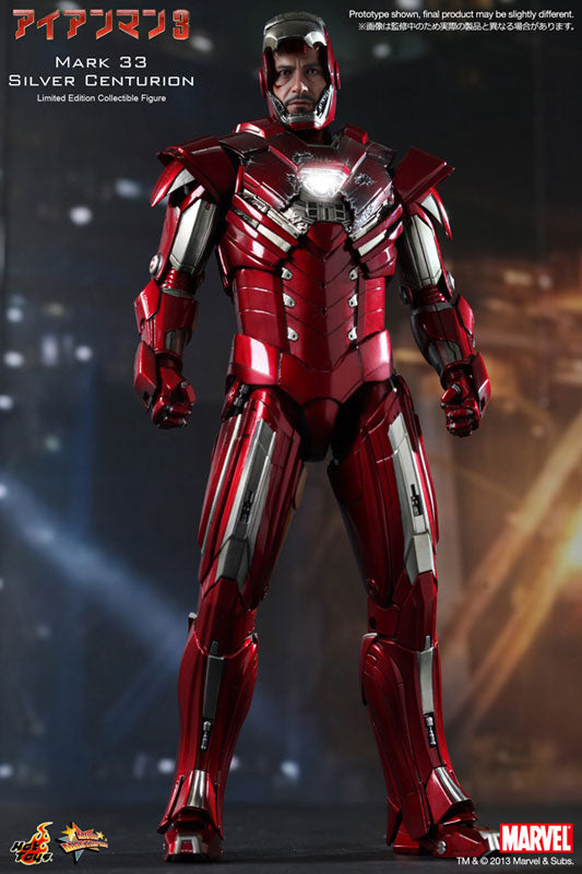 Movie Masterpiece - Iron Man 3 1/6 Scale Figure: Iron Man Mark 33 (Silver Centurion)　