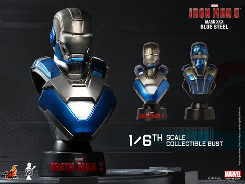 Hot Toys Bust Iron Man 3 1/6 Scale Bust Iron Man Mark.30 (Blue Steel)　