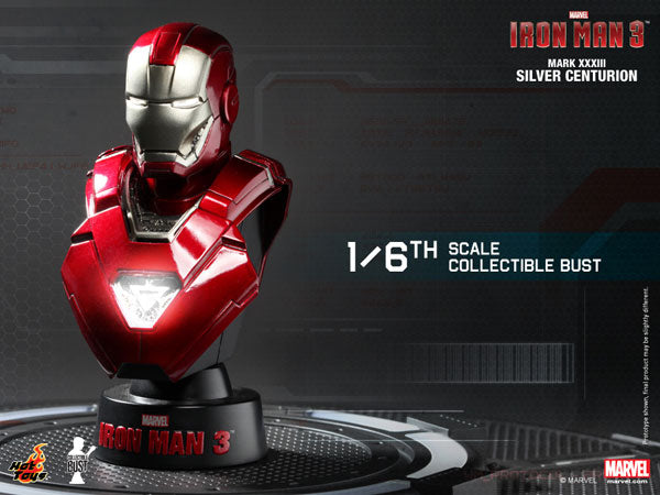 Hot Toys Bust Iron Man 3 1/6 Scale Bust Iron Man Mark.33 (Silver Centurion)　