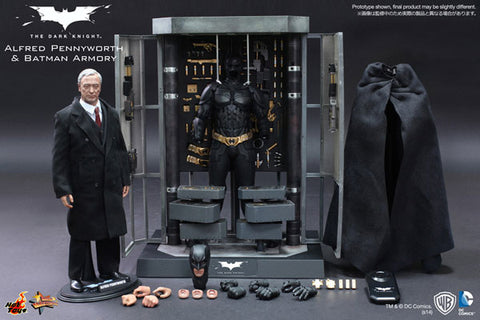 Movie Masterpiece 1/6 Scale Fully Poseable Figure "Dark Knight" Alfred Pennyworth & Batman Armory　