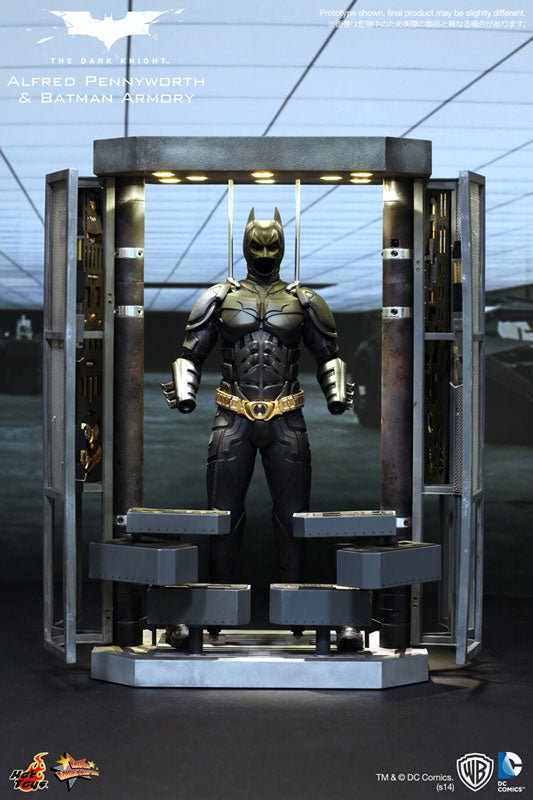 Movie Masterpiece 1/6 Scale Fully Poseable Figure "Dark Knight" Alfred Pennyworth & Batman Armory　