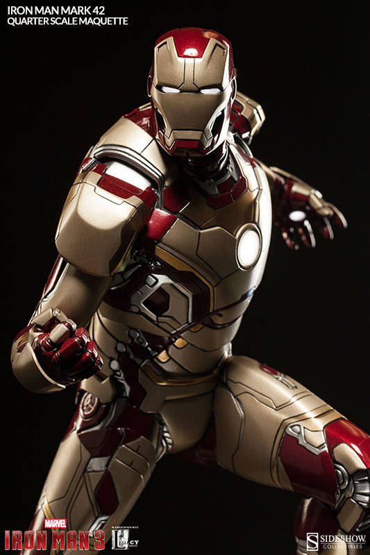 ガイ‼️／アイアンマン3  アイアンマン／マーク42   1／4マケット Iron Man 3 1/4 Scale Maquette Iron Man Mark 42 - Solaris Japan