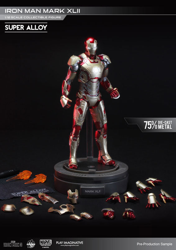 Super Alloy 1/12 Collectible Figure Series Iron Man Mark 42