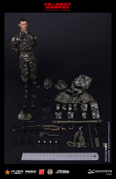 1/6 Scale Action Figure PLA P Special Forces Recon (78022)　