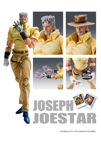 Jojo no Kimyou na Bouken - Stardust Crusaders - Hermit Purple - Iggy - Joseph Joestar - Super Action Statue #17 (Medicos Entertainment)