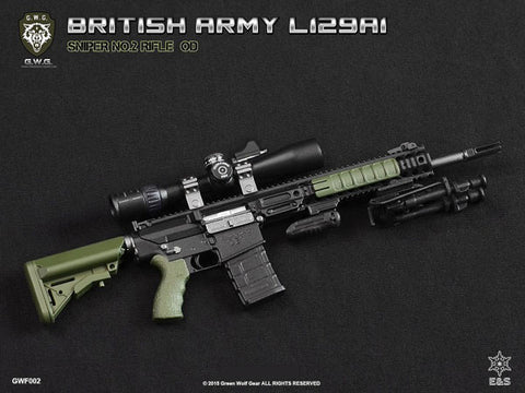 1/6 British Army L129A1 Sniper NO.2 Rifle (OD)