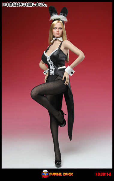 1/6 Scale Outfit Set Bunny Girl Black (C011-A) (DOLL ACCESSORY)　