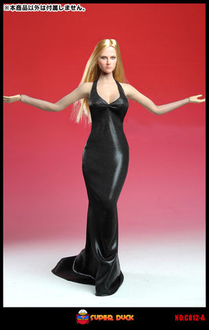 1/6 Scale Outfit Set Evening Dress Black (C012-A) (DOLL ACCESSORY)　