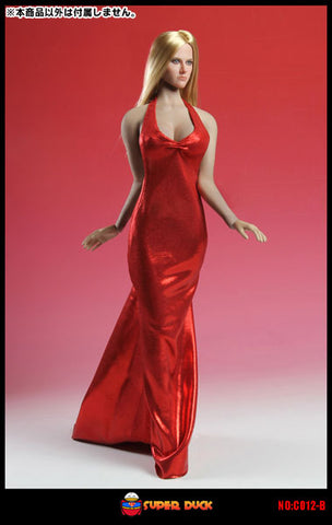 1/6 Scale Outfit Set Evening Dress Red (C012-B) (DOLL ACCESSORY)　