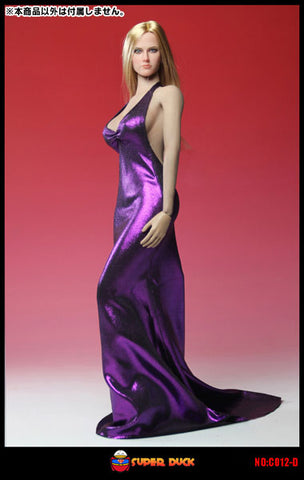 1/6 Scale Outfit Set Evening Dress Purple (C012-D) (DOLL ACCESSORY)　