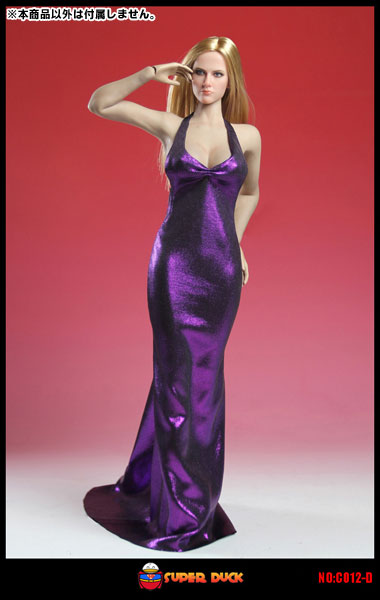 1/6 Scale Outfit Set Evening Dress Purple (C012-D) (DOLL ACCESSORY)　