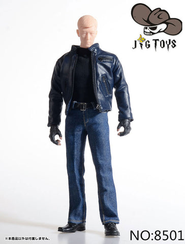 1/6 Blue Leather Jacket Set (DOLL ACCESSORY)　