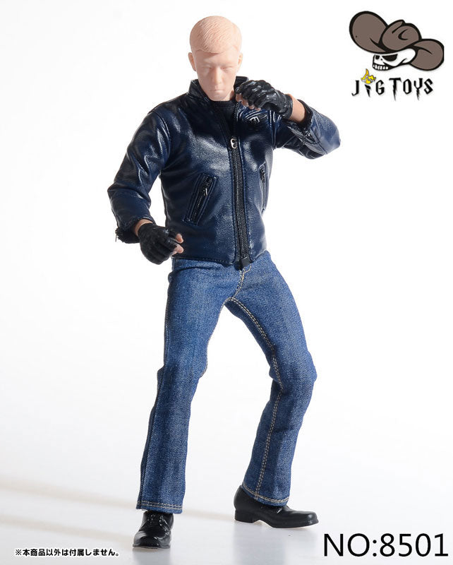 1/6 Blue Leather Jacket Set (DOLL ACCESSORY)　