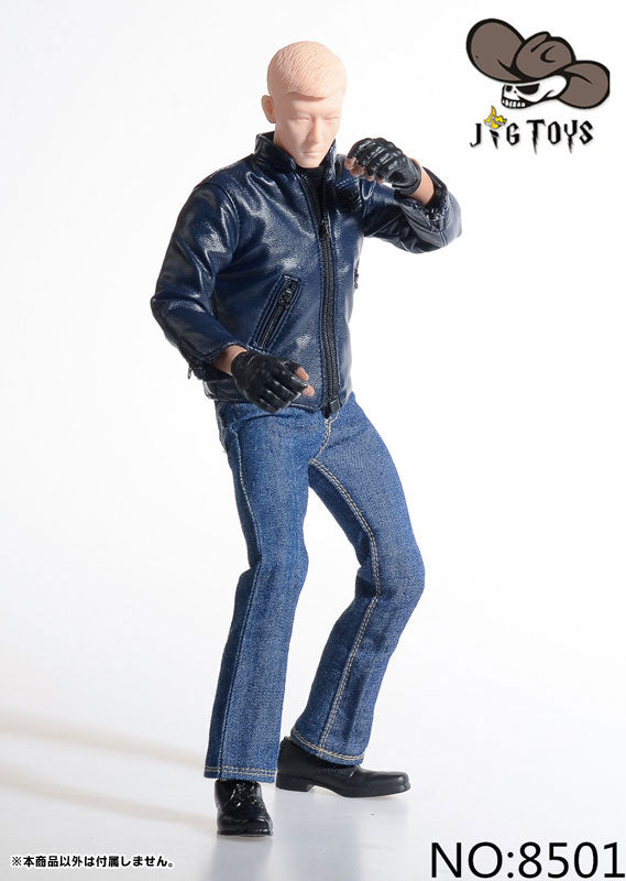 1/6 Blue Leather Jacket Set (DOLL ACCESSORY)　