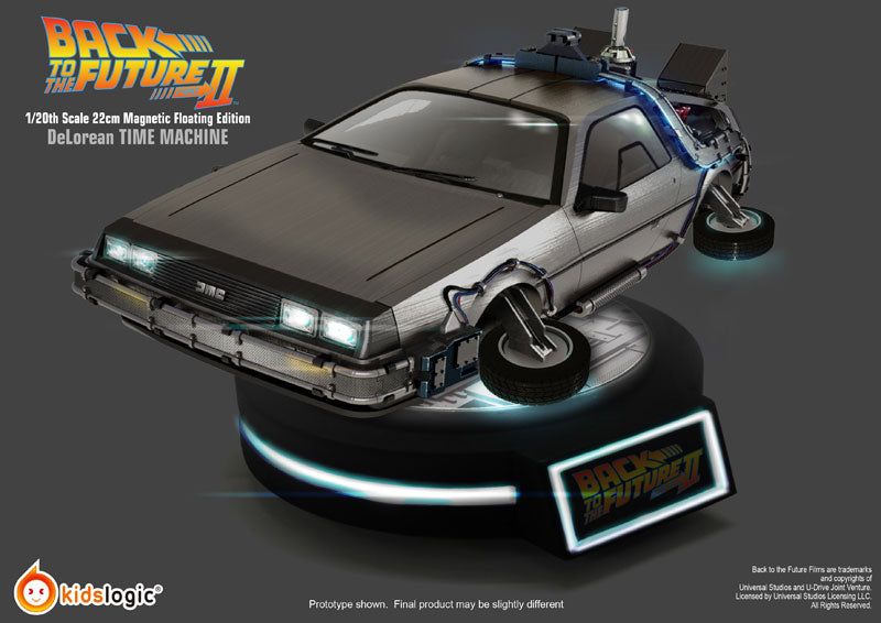 Back To The Future Part II 1/20 Magnetic Floating DeLorean Time Machine