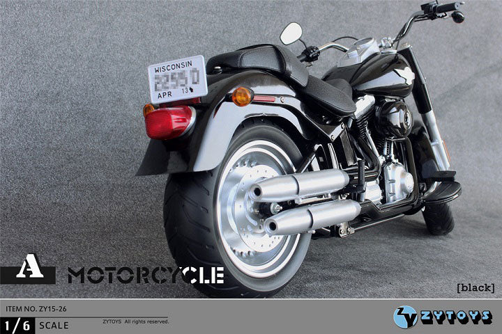 1/6 American Motorcycle (Black) (ZY15-26A)