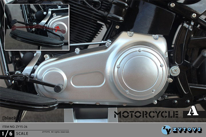 1/6 American Motorcycle (Black) (ZY15-26A)