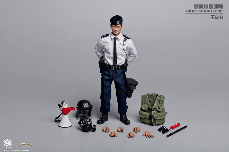 12 Inch (1/6) Size Full Posable Action Figure HK Police Tactical Unit Sir　