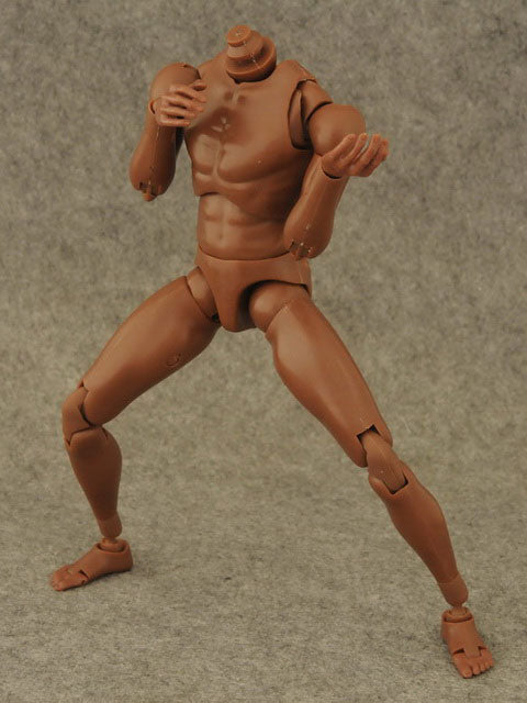 1/6 Male Doll Body (Dark/Wide Shoulder) Ver.2 (ZY-B004)