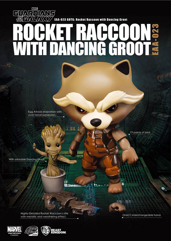 Egg Attack Action #008 "Guardians of the Galaxy" Rocket & Groot