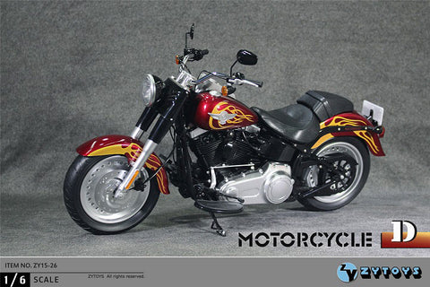 1/6 American Motorcycle (Fire Pattern) (ZY15-26D)