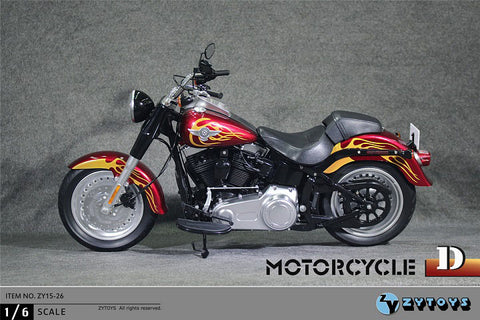 1/6 American Motorcycle (Fire Pattern) (ZY15-26D)