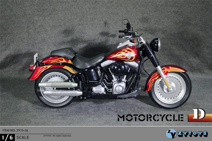 1/6 American Motorcycle (Fire Pattern) (ZY15-26D)