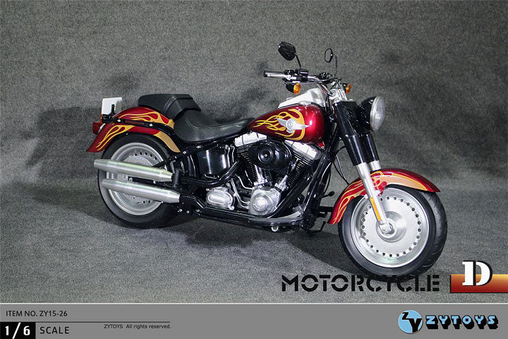 1/6 American Motorcycle (Fire Pattern) (ZY15-26D)