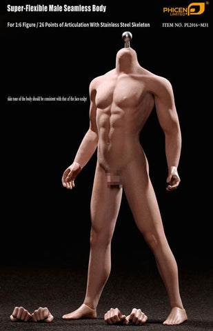 1/6 Super Flexible Male Seamless Body Tall