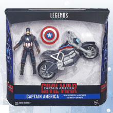 Captain America: Civil War - 3.75 Inch "Legend" Box Set: Captain America & Motorcycle