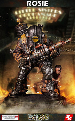 BioShock - Big Daddy Rosie with Little Sister 1/4 Statue　