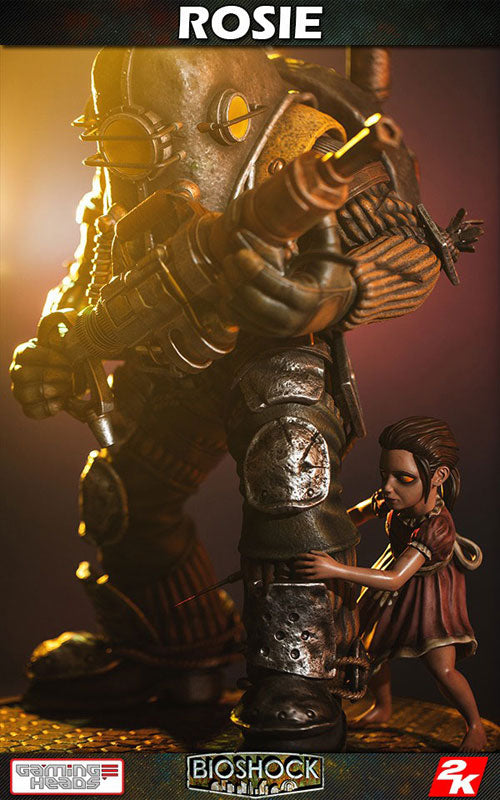 BioShock - Big Daddy Rosie with Little Sister 1/4 Statue　