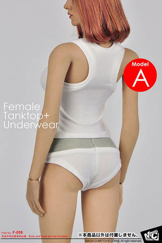 1/6 Female Underwear Set A (White) (DOLL ACCESSORY)